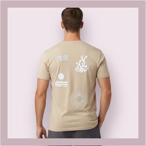 Triumph Tragedy Tan Sun & See Embroidered Tee